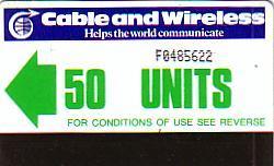 FALKLANDS ISLANDS 1ERE CARTE 50U MAGNET CABLE ET WIRELESS UT - Falklandeilanden