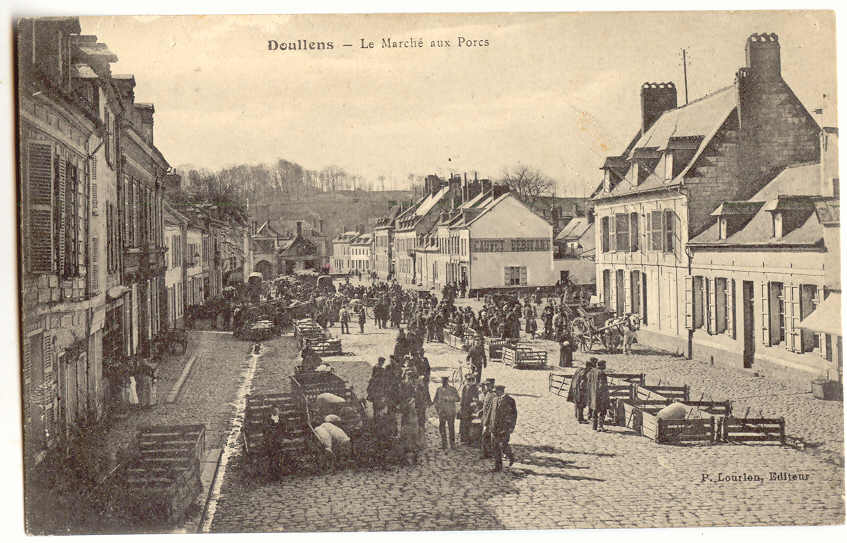 F694 - DOULLENS - Le Marché Au Porcs - Doullens