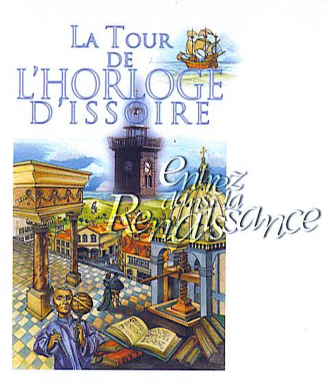 France : PAP La Tour De L'horloge D'Issoire (63) Illustré Horloge, Cloche, Ecriture, Livre, Imprimerie... Superbe ! - Relojería