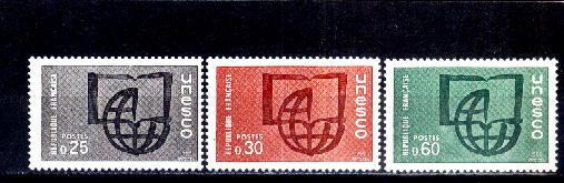 France 1966 -  Service Yv.no. No.36/8 Neufs** - Mint/Hinged