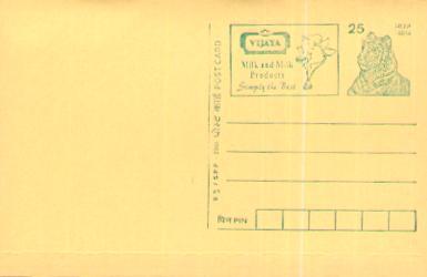 Rare Entier Postal Indien Illustré Vache, Produits Laitiers... - Ferme