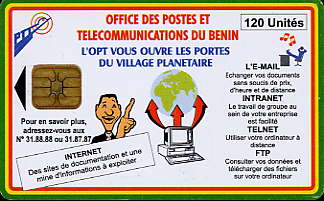 @+ Benin - OPT 120U Village Planetaire - Benin