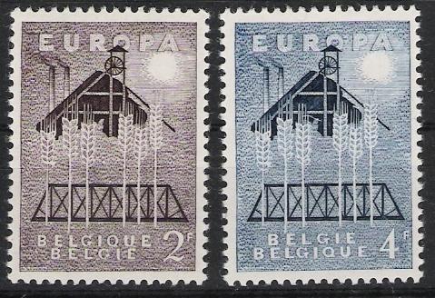 Belgie OCB 1025 / 1026 (*) - 1957