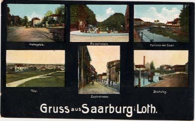 57-213 Gruss Aus SAARBURG - Litho !!! 6 Vues !!! - Sarrebourg
