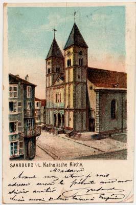 57-212 SAARBURG / SARREBOURG - !!! Litho 1903 !!! Eglise Catholique - Sarrebourg