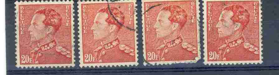 Lot Ocb Nr : 848 B Gestempeld ,  Zie Scan, Ocb: 1.2 Euro - 1936-1951 Poortman