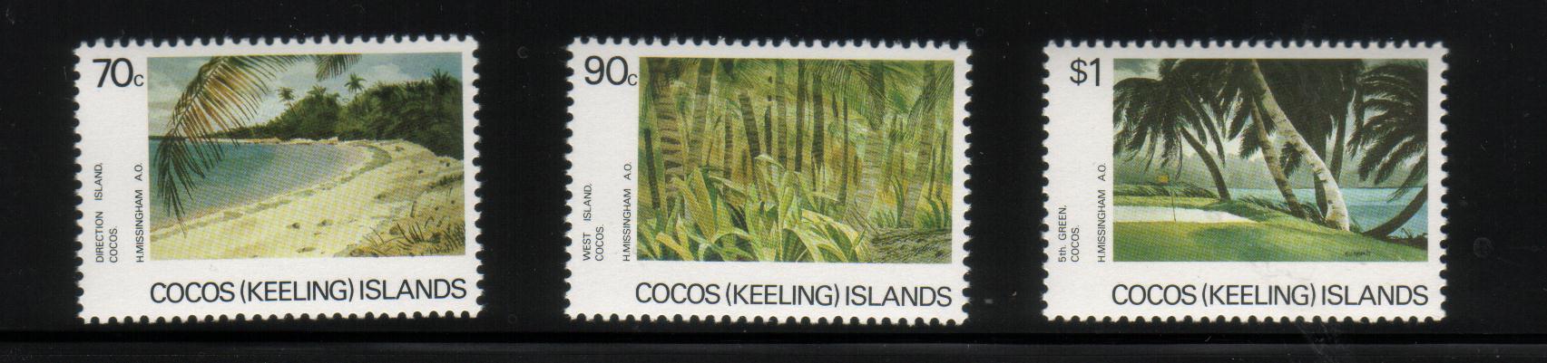 COCOS ISLAND 1987 SCENES SET OF 5 NHM - Kokosinseln (Keeling Islands)