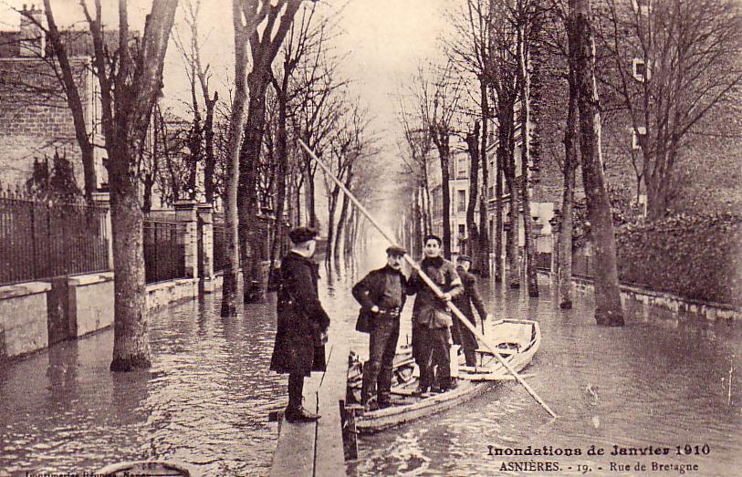 ASNIERES. Rue De Bretagne(Janvier 1910) - Asnieres Sur Seine