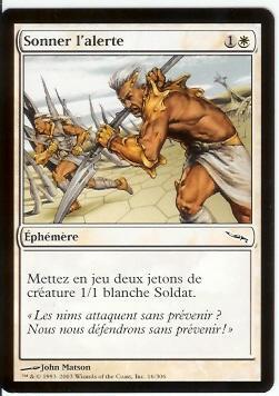 MTG Sonner L´alerte X2 + Croc De Ghiss-Goria X3  MINT - Cartes Blanches