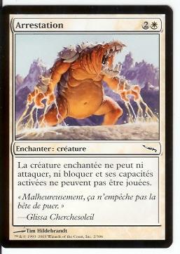 MTG Arrestation + Transperceuse Aurioke X2  MINT - White Cards