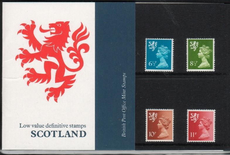 GB GREAT BRITAIN 1976 SCOTLAND SCOTTISH REGIONAL ISSUES PACK 85 PRESENTATION PACK MACHINS - Schottland