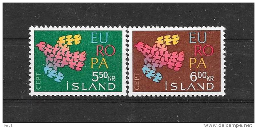 Island 1961 Y&T Nr° 311/12** - 1961