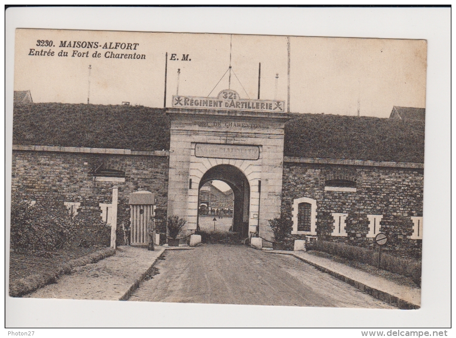 Maisons Alfort - Entrée Du Fort De Charenton (321ème Régiment D´artillerie) - Maisons Alfort