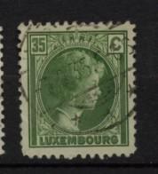 YT N° 221  OBLITERE LUXEMBOURG - 1926-39 Charlotte Right-hand Side