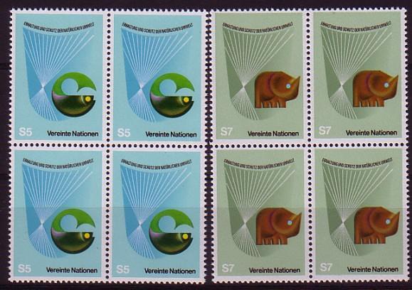 NATIONS UNIS - Bureau De VIENNE - 27/28** (bloc De 4) Cote 13 Euros Depart à 10% - Unused Stamps