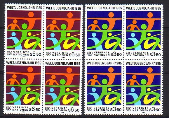 NATIONS UNIS - Bureau De VIENNE - 45/46** (bloc De 4) Cote 15,40 Euros Depart à 10% - Unused Stamps