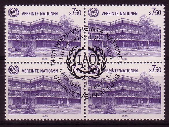 NATIONS UNIS - Bureau De VIENNE - 47 Obli (bloc De 4) Cote 9,20 Euros Depart à 10% - Used Stamps