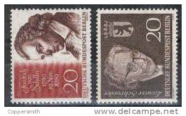 (060+065) Berlin, Famous Persons / Personnages Celebres  Schiller + Schroeder ** / Mnh - Nuovi