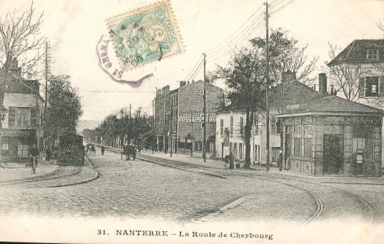 Nanterre La Route De Cherbourg Très Belle Carte Beau Cliché - Nanterre