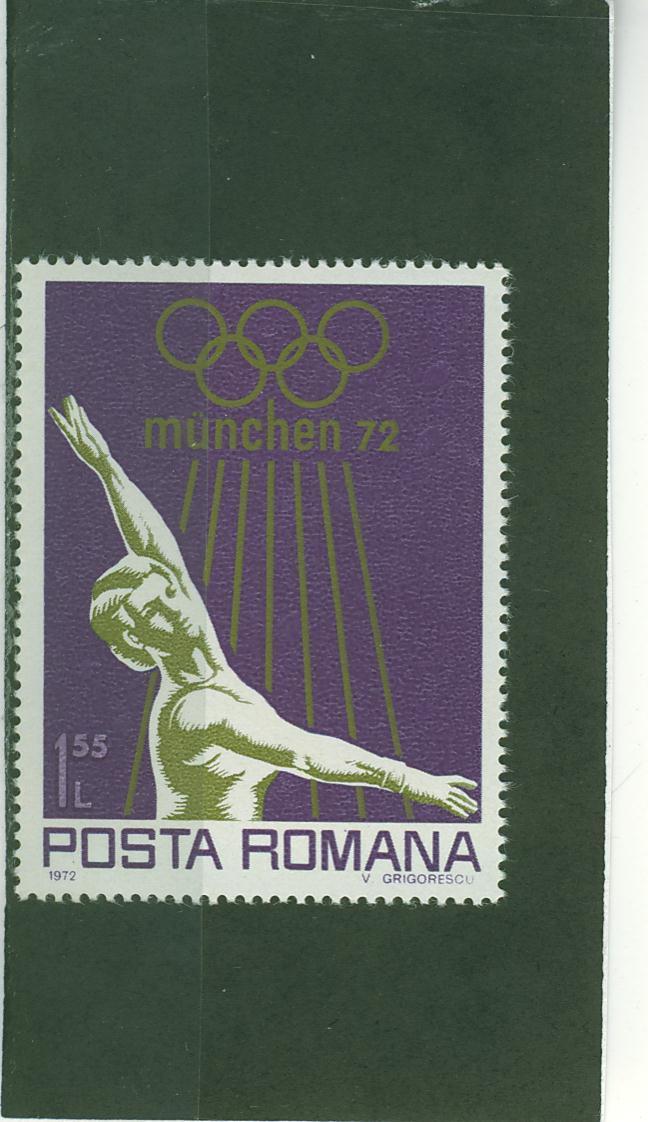 172N0093 Gymnastique Sol Roumanie 1972 Neuf ** Jeux Olympiques De Munich - Ginnastica