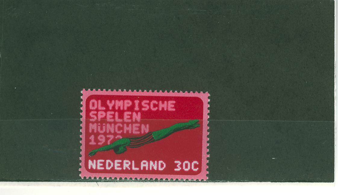 172N0081 Natation 961 Pays Bas 1972 Neuf ** Jeux Olympiques De Munich - Schwimmen