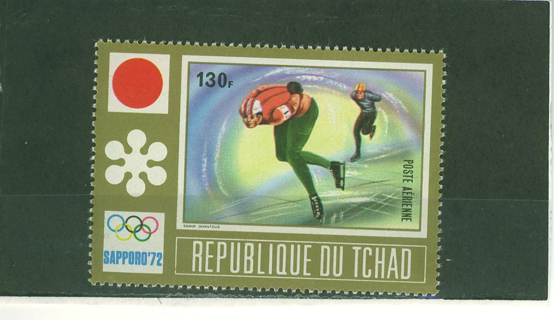 172N0058 Patinage De Vitesse Tchad 1972 Neuf ** Jeux Olympiques De Sapporo - Hiver