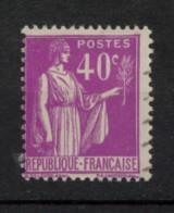 YT N° 281 OBLITERE  FRANCE - 1932-39 Paz