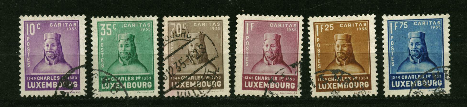 Luxembourg Oblit. N° 276 à 281  Caritas. - Usati