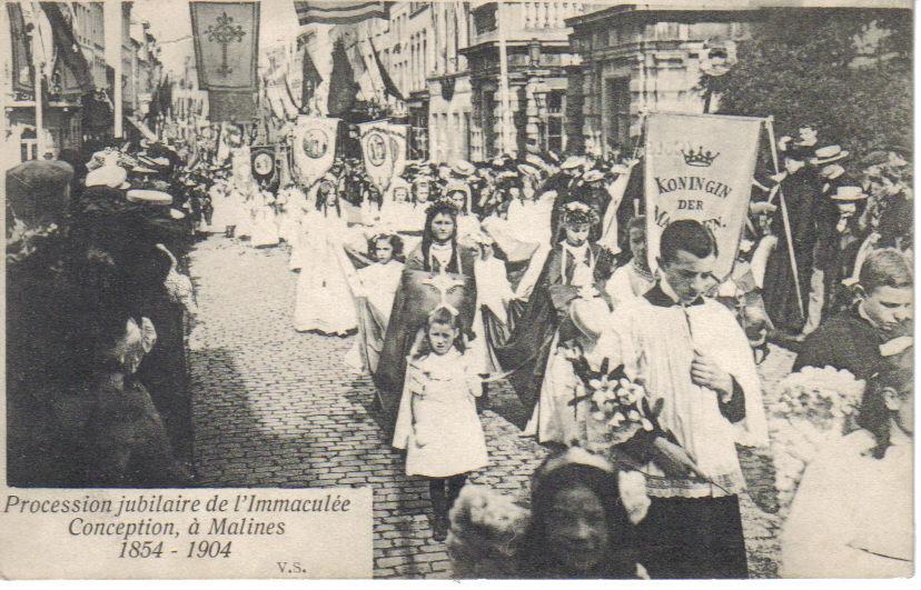 MECHELEN  Procession Jubilaire De L´Immaculée Conception A Malines 1854-1904 - Malines
