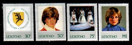 LESOTHO 1982 MNH Stamp(s) Diana Birthday 393-396 - Lesotho (1966-...)
