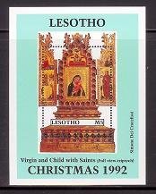 LESOTHO 1992 MNH BlockChristmas B94-B95 # 1794/5 - Christmas