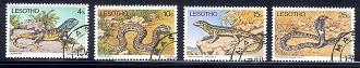 LESOTHO 1979 CTO Stamps Reptiles 270-273 #2823 - Other & Unclassified