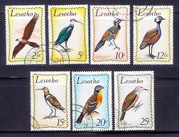 LESOTHO 1971 CTO Stamps Birds 105-111 #2788 - Other & Unclassified