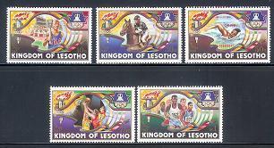 LESOTHO 1984 MNH Stamp(s) Olympic Games 469-473 - Summer 1984: Los Angeles