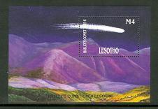 LESOTHO 1986 MNH Block Halleys Comet B32 #1732 - Lesotho (1966-...)