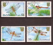 TUVALU 1983 CTO Stamp(s) Dragon Flies 190-193 #3002 - Other & Unclassified