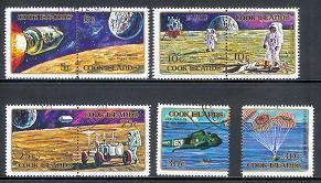 COOK ISLAND 1972 CTO Stamp(s) Moonlanding 306-313 #3017 - Cook Islands