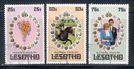 LESOTHO 1981 CTO Stamp(s) Royal Wedding 344-346 #2845 - Lesotho (1966-...)