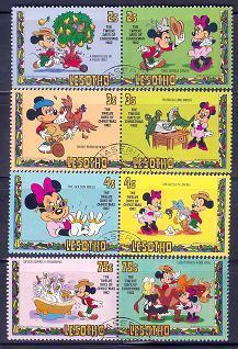 LESOTHO 1982 CTO Stamp(s) Disney 402-409 #2858 - Disney