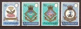 ASCENSION 1971 CTO Stamps Naval Arms 152-155 #3075 - Militaria