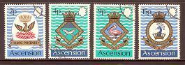 ASCENSION 1971 CTO Stamps Naval Arms 152-155 #3076 - Militaria