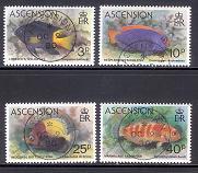 ASCENSION 1980 CTO Stamps Fishes 264-267 #3038 - Fishes