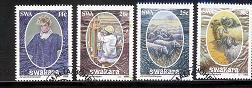 SWA 1986 CTO Stamp(s) Wool 592-595 #3252 - Farm