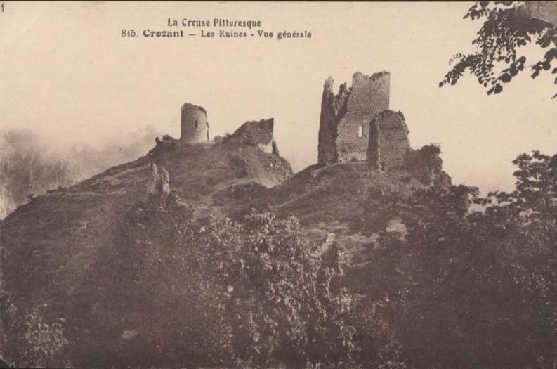 815 - La Creuse Pittoresque - CROZANT - Les Ruines - Vue Générale - Crozant