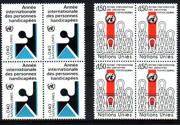 NATIONS UNIS - Bureau De Geneve - 97/98** (bloc De 4) Cote 14,20 Euros Depart à 10% - Unused Stamps