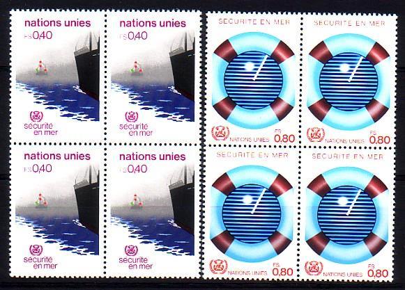 NATIONS UNIS - Bureau De Geneve - 112/113** (bloc De 4) Cote 9,60 Euros Depart à 10% - Unused Stamps