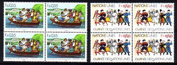 NATIONS UNIS - Bureau De Geneve - 158/159** (bloc De 4) Cote 9,40 Euros Depart à 10% - Unused Stamps