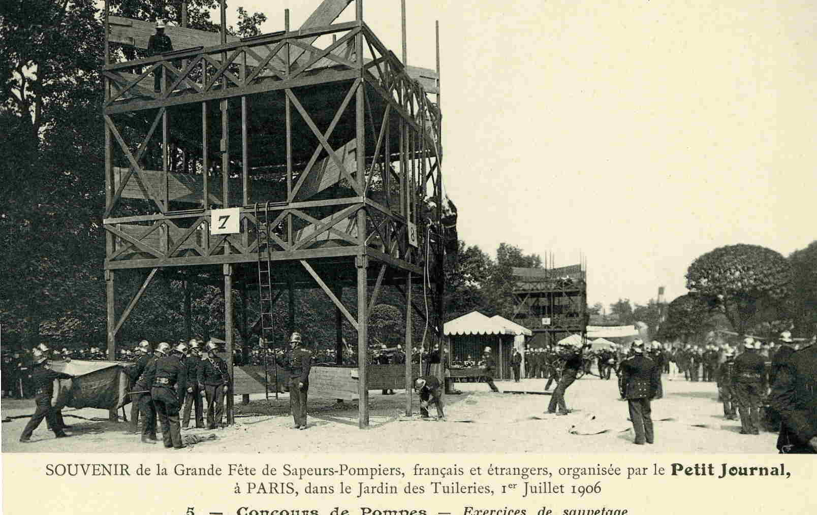 SAPEURS-POMPIERS - Concours De Pompes - Exercices De Sauvetage - Firemen