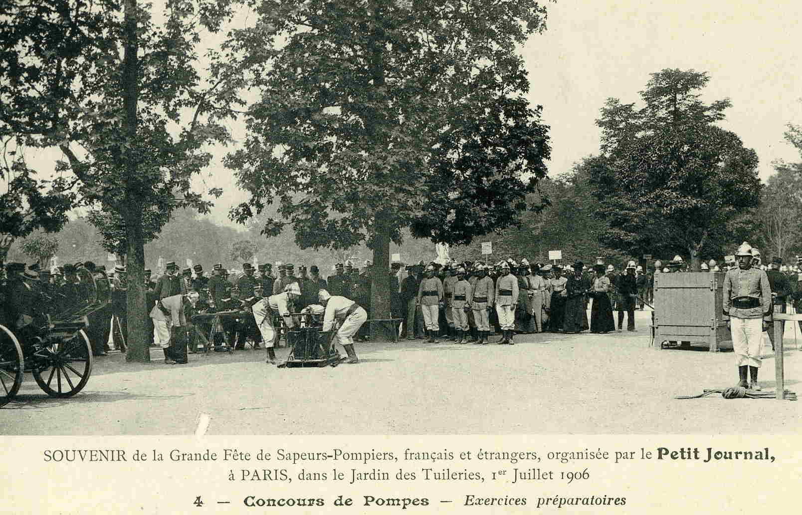 SAPEURS-POMPIERS - Concours De Pompes - Exercices Préparatoires - Firemen