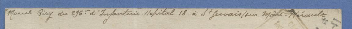 Kaart Verzonden Van "HOPITAL AUXILIAIRE N° 18 à St-GERVAIS" Op 17/11/1917 + Stempel - Autres & Non Classés